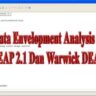 Foto: Olah Data Envelopment Analysis (DEA) Dengan Deap 2.1 dan Warwick Dea (WDEA)